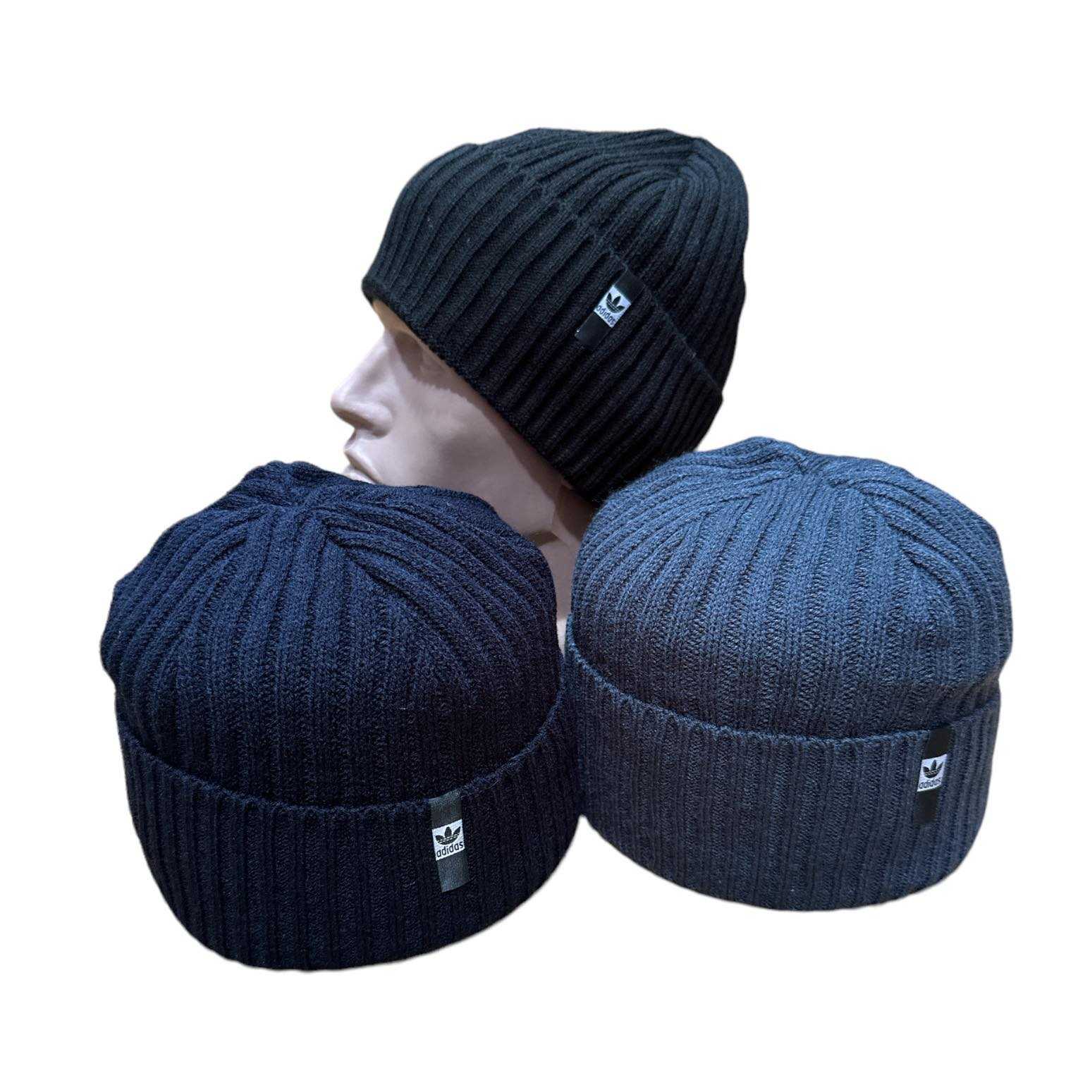 Шапки мужские "Adidas" флисовые (Арт. ТК977-1809-8) 5 шт. в 1 уп. ⋆ ...